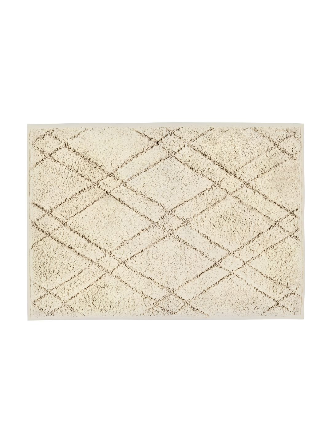 Freelance Beige Textured Cotton 1780 GSM Reversible Bath Rug