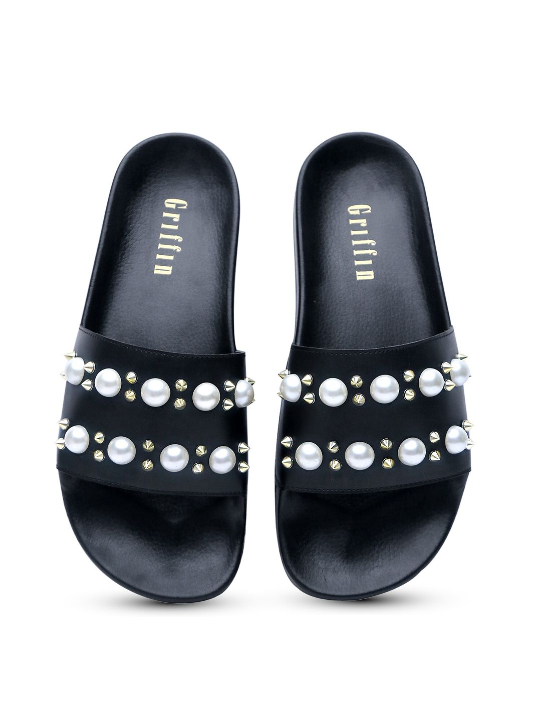 GRIFFIN Men Embellished Sliders