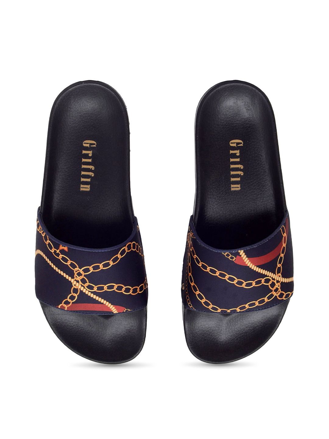 GRIFFIN Men Striped Sliders