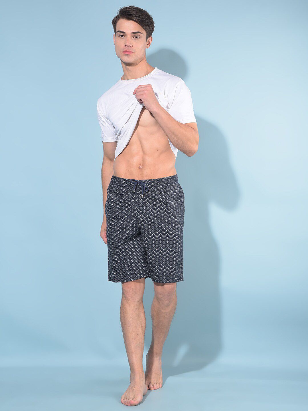 Crimsoune Club Men Printed Lounge Shorts