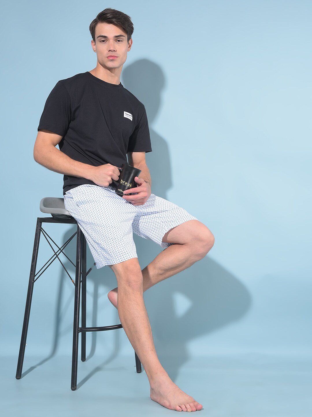 Crimsoune Club Men Printed Lounge Shorts