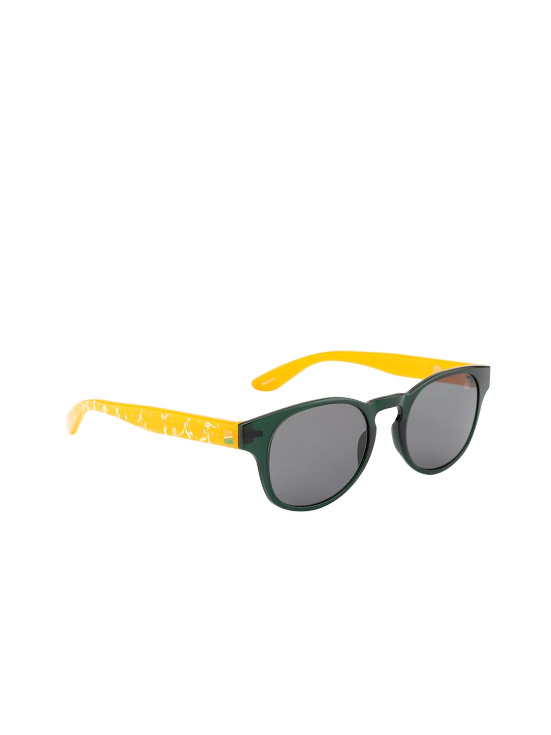 SEESAW Unisex Kids Round Sunglasses with UV Protected Lens SS 1098 C2 47/22-Yellow