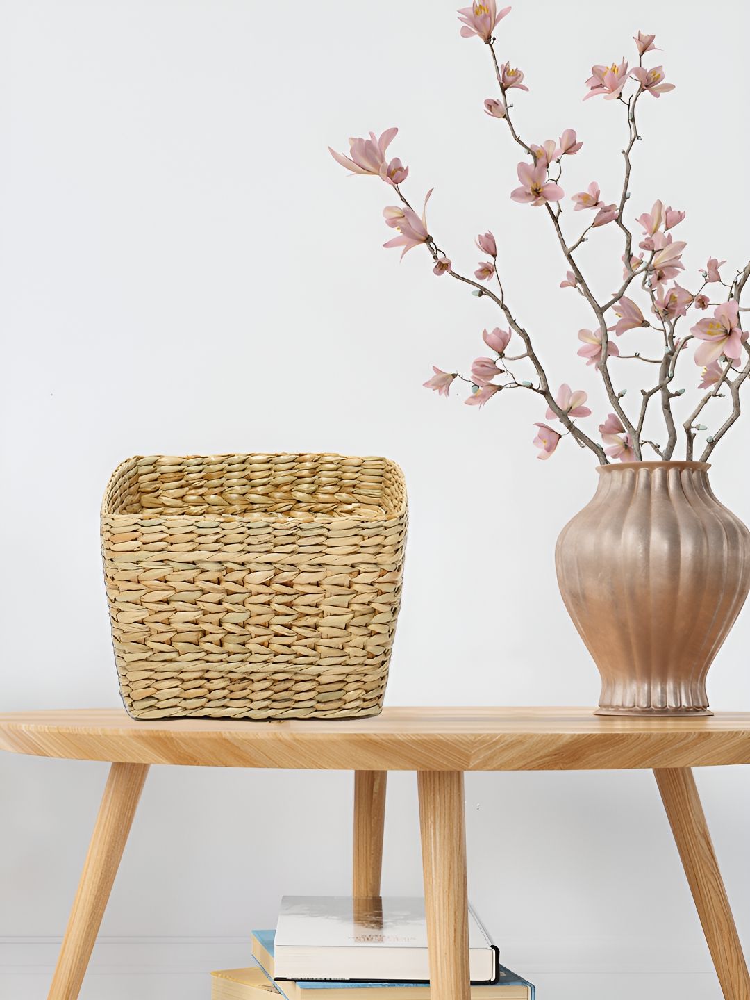 HABERE INDIA Beige Self-Design Dustbins