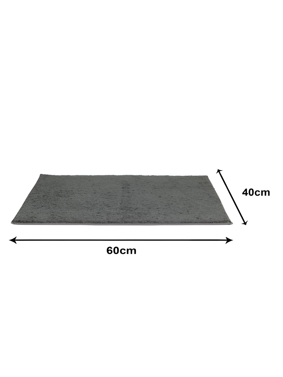 Aura Bano Grey 2 Pieces Non Slip Bath Rug