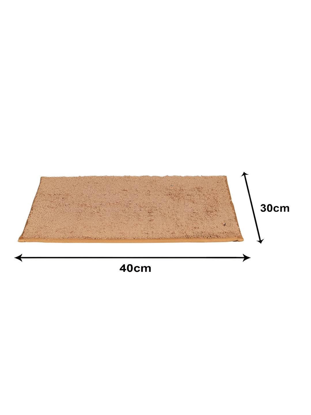Aura Beige Textured 110 GSM Non Slip Bath Rug