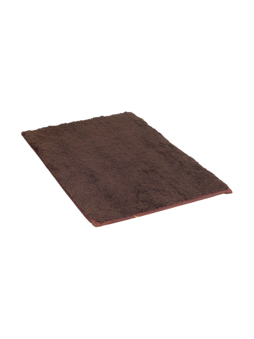 Aura Brown Microfiber Rectangular Anti-Skid Water Absorbent Bath Rug