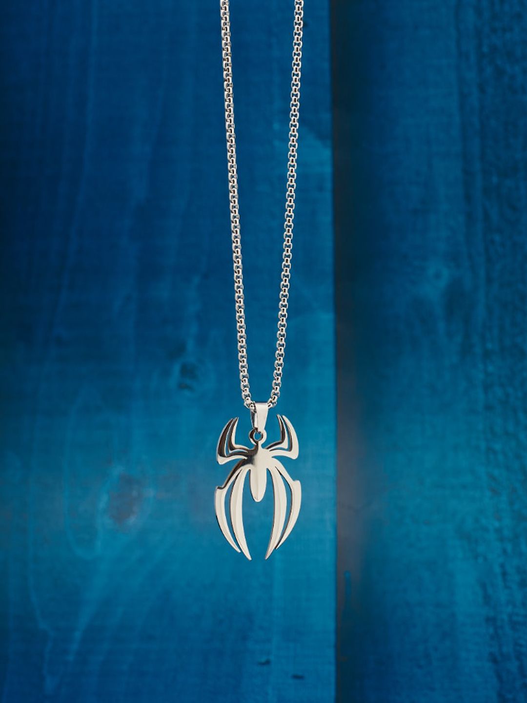 SALTY Silver-Plated Contemporary Pendant With Chain