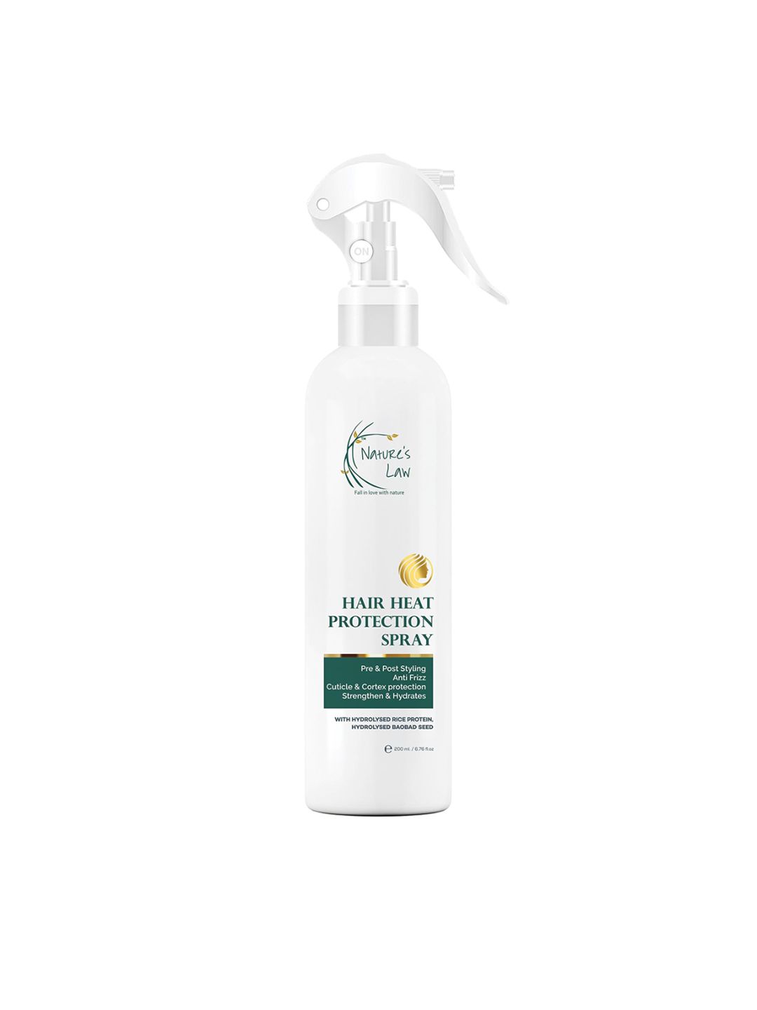 Nature's Law Heat Protection Spray With Vitamin B5 - 200ml