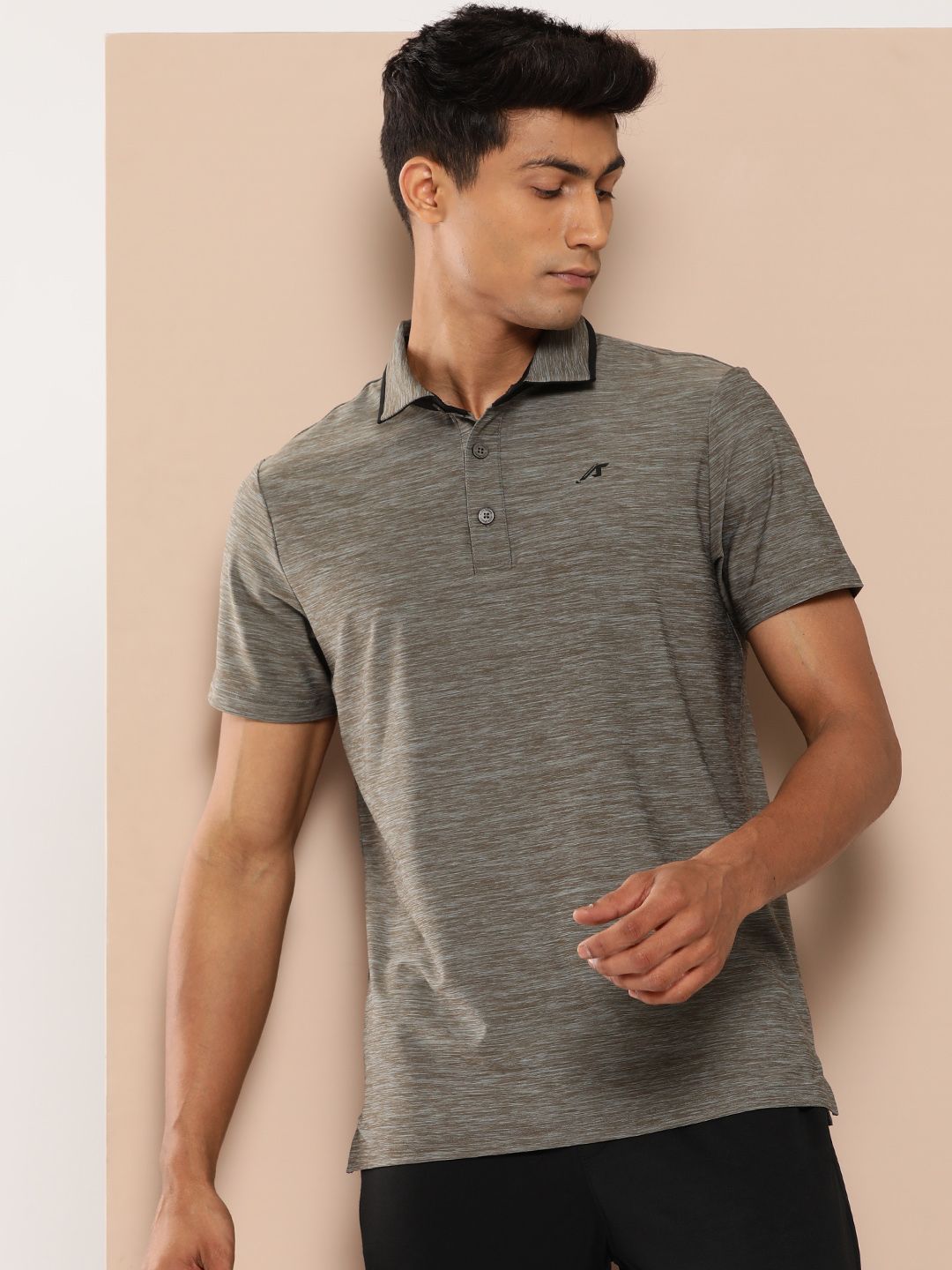 Alcis Men Polo Collar Slim Fit Golf T-shirt