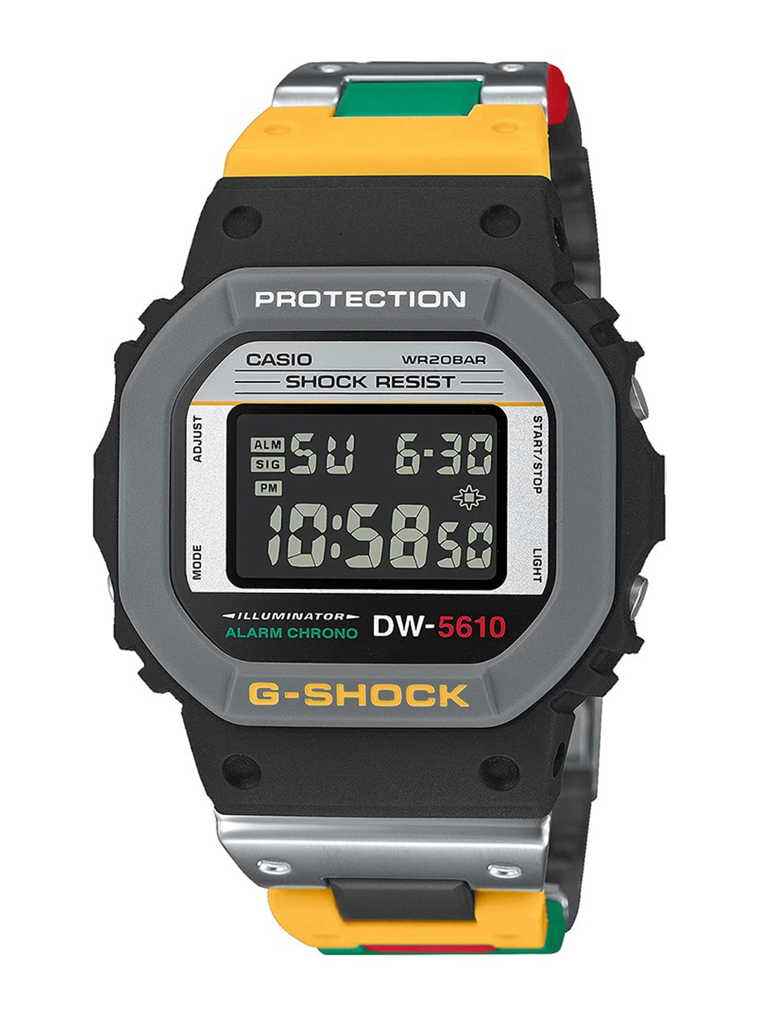 Buy CASIO Men G-Shock DW-5610SU-8DR Digital Dial Gray Resin Strap