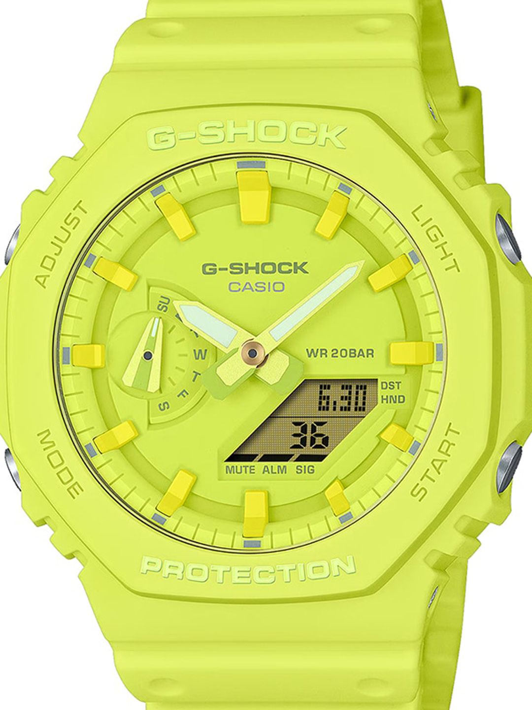 CASIO G-302-9AJF 黄反転液晶 クレイジーイエロー　新品 Buy CASIO Men G-Shock GA-2100-9A9DR Yellow Ana-Digi Dial Yellow