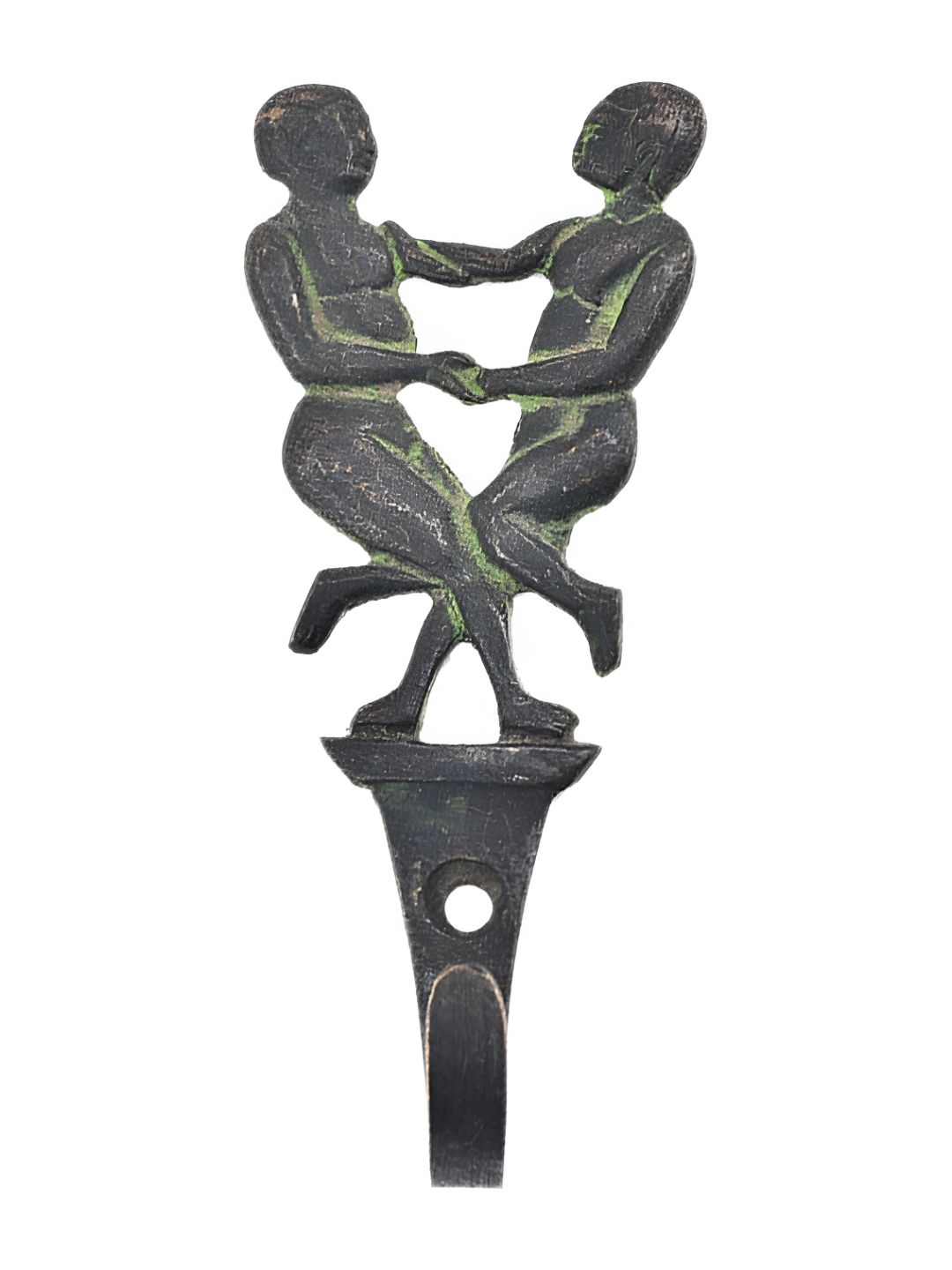Indianshelf Black Dancing Girls Wall Hooks Key Holder
