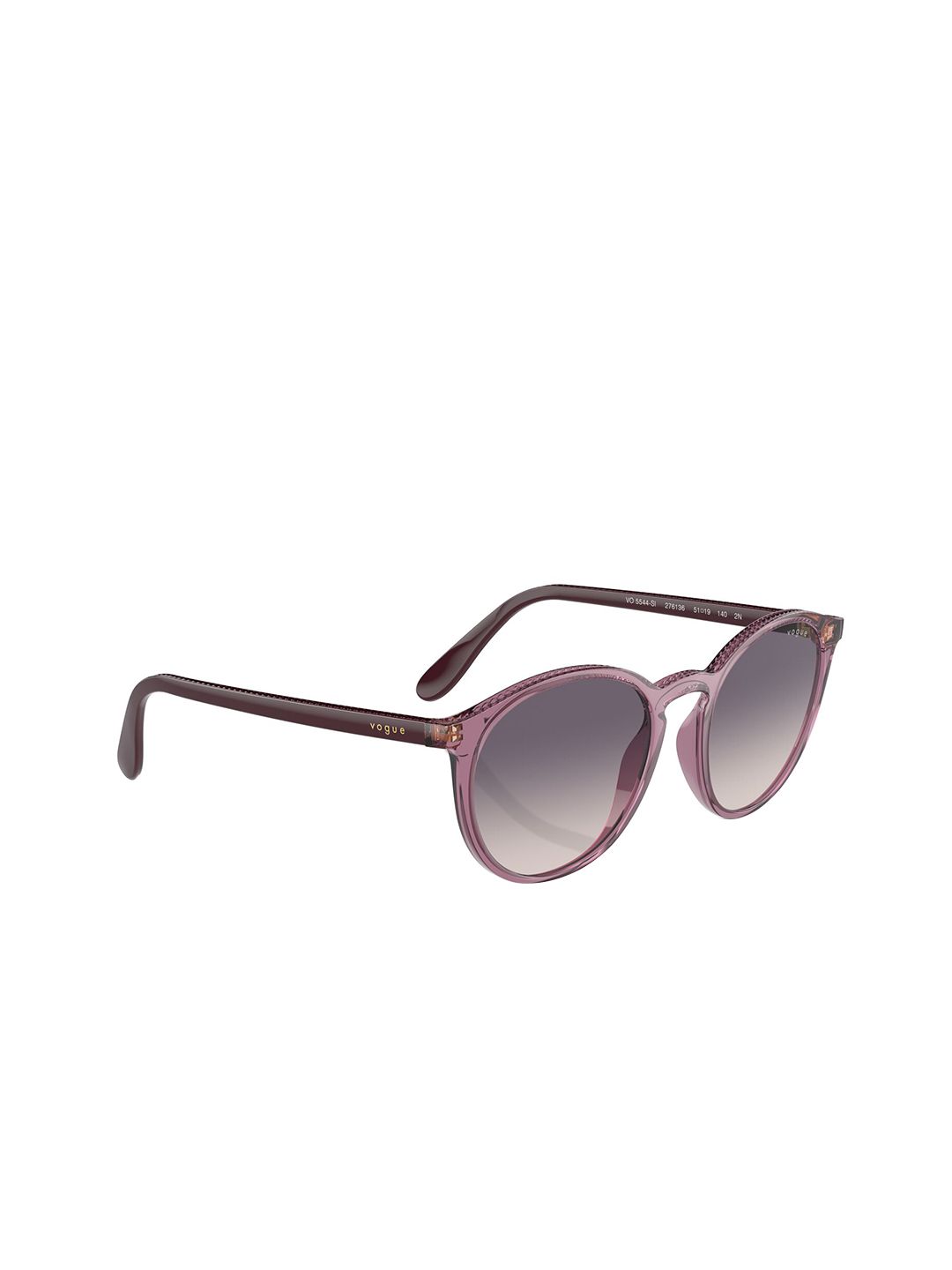 VOGUE EYEWEAR Women Gradient Grey Lens Round Sunglasses - 0VO5544SI27613651