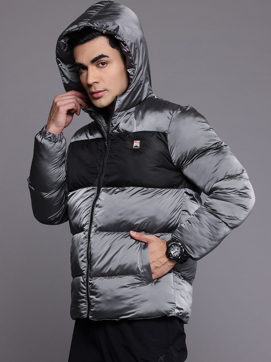 Buy HRX by Hrithik Roshan Rapid-Dry Colourblocked Outdoor Puffer