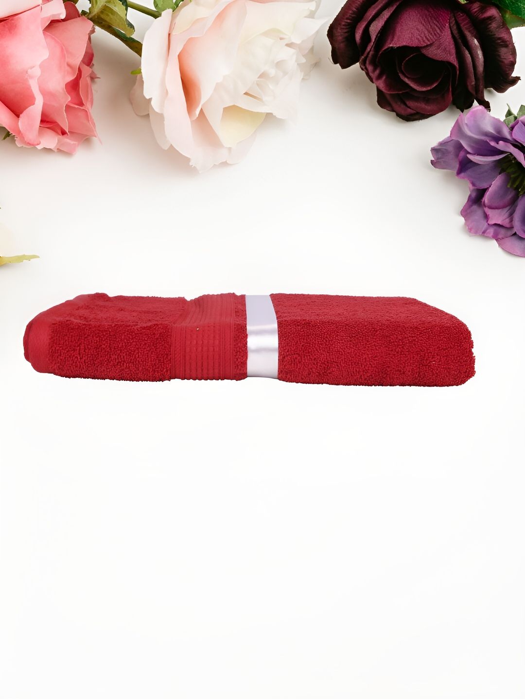 GAB Red 500 GSM Cotton Bath Towel