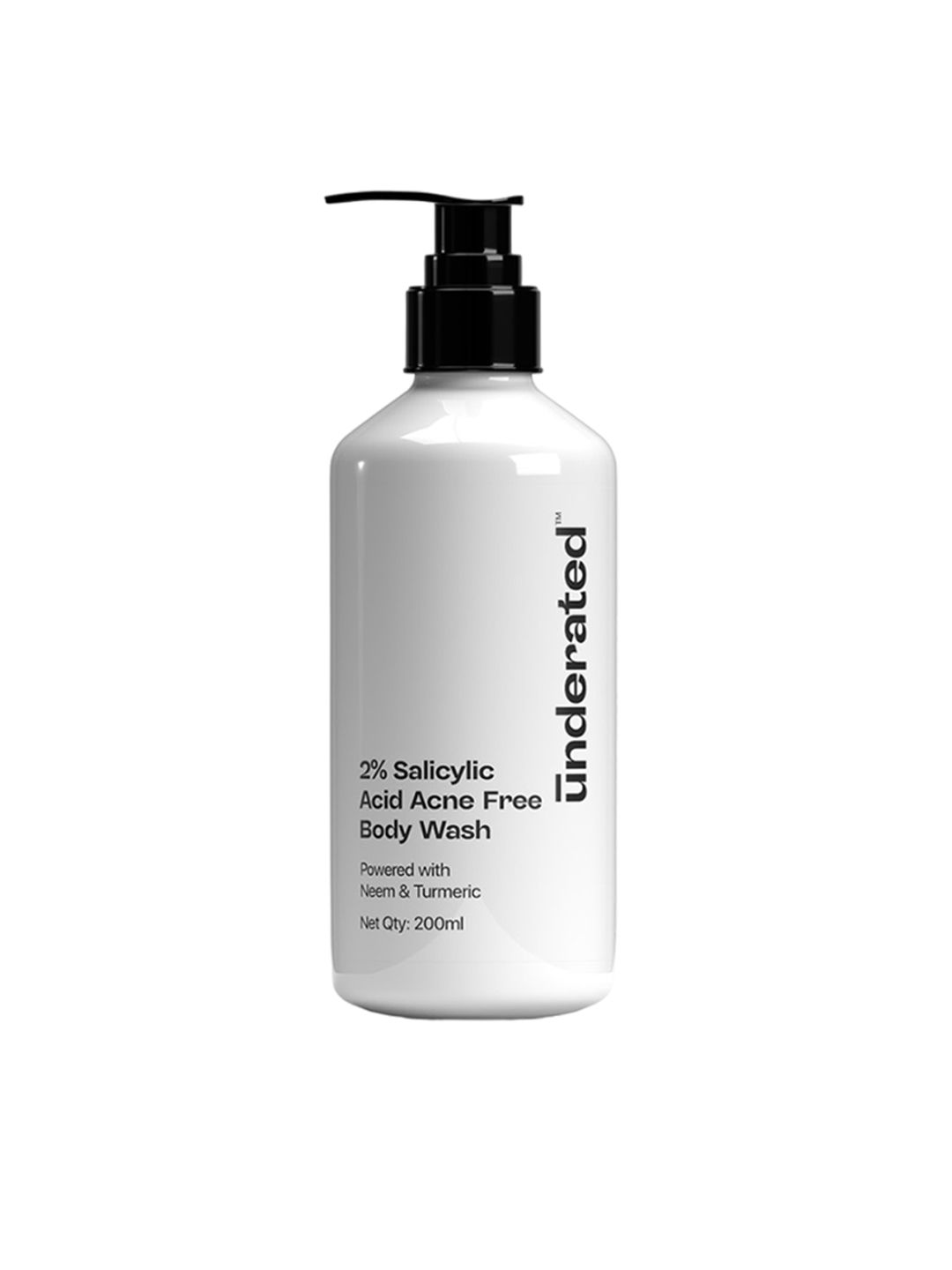 Underated 2% Salicylic Acid Acne Free Body Wash - 200ml