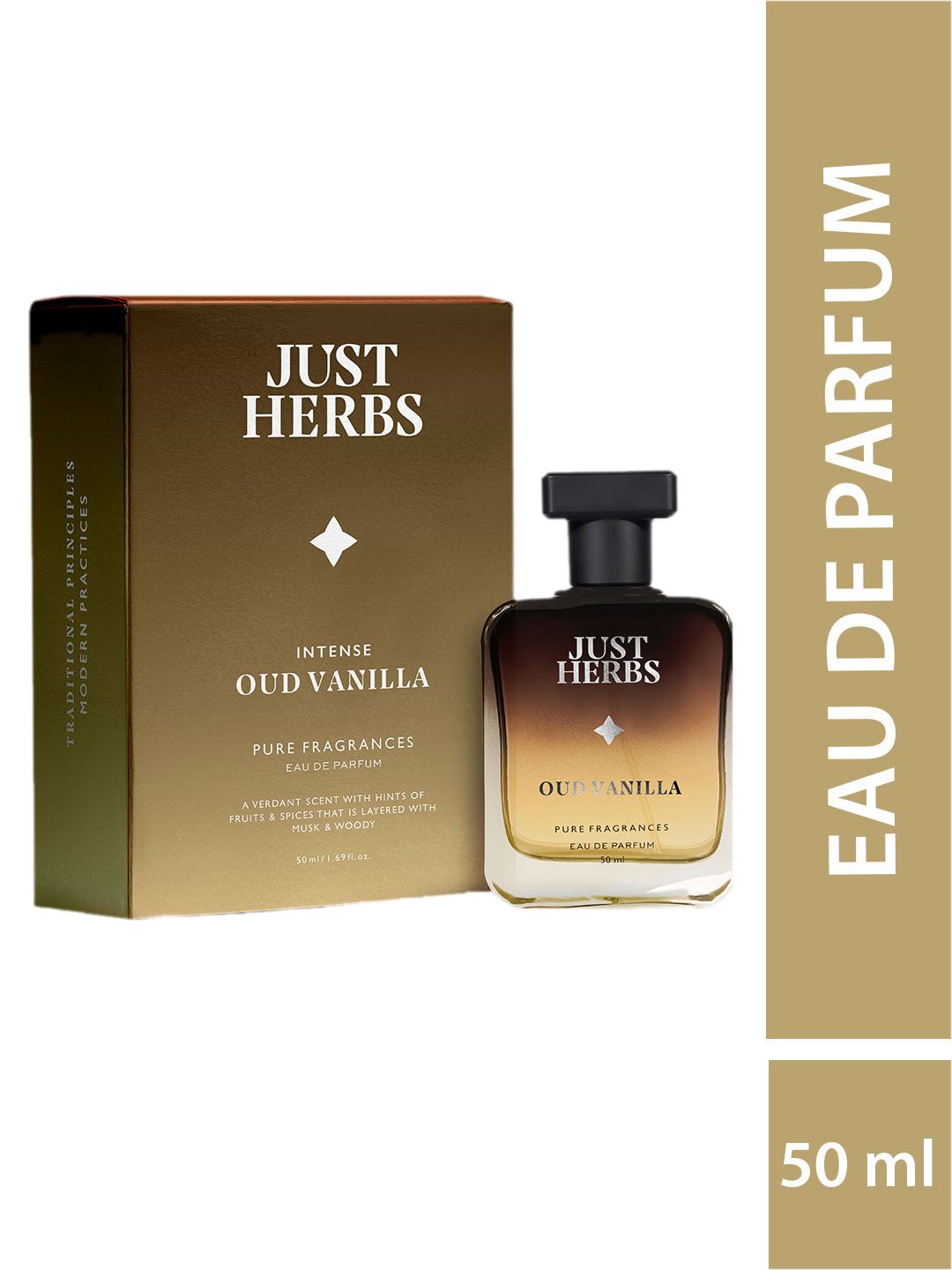 Just Herbs Intense Oud Vanilla Eau De Parfum - 50ml