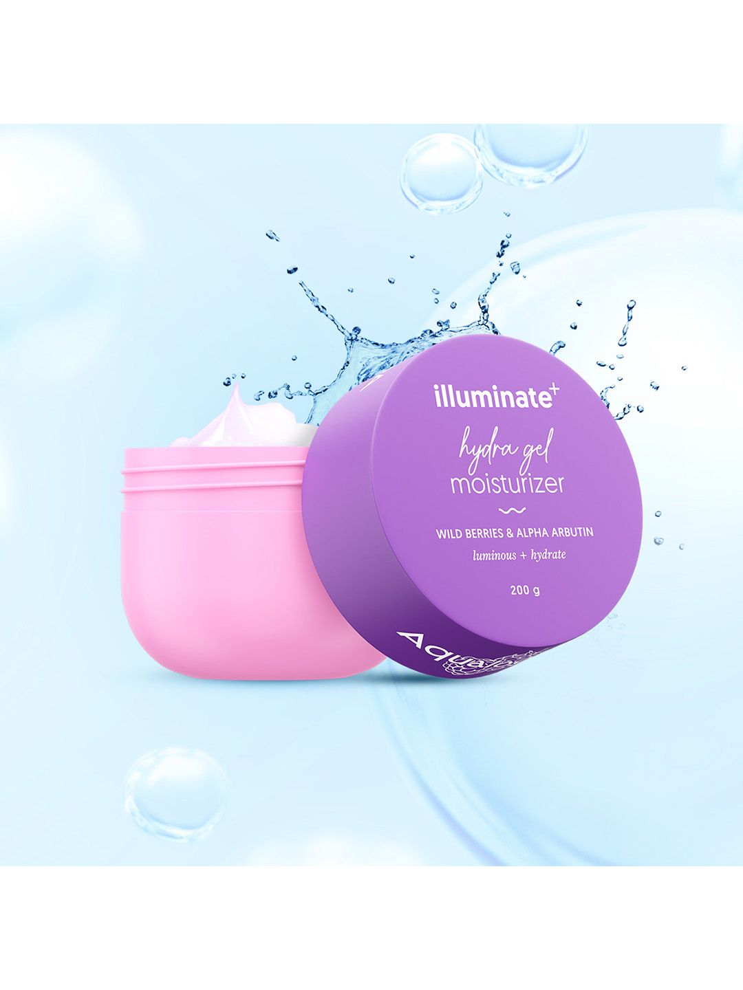 Aqualogica Illuminate & Hydra Gel Moisturizer With Wild Berries - 200g