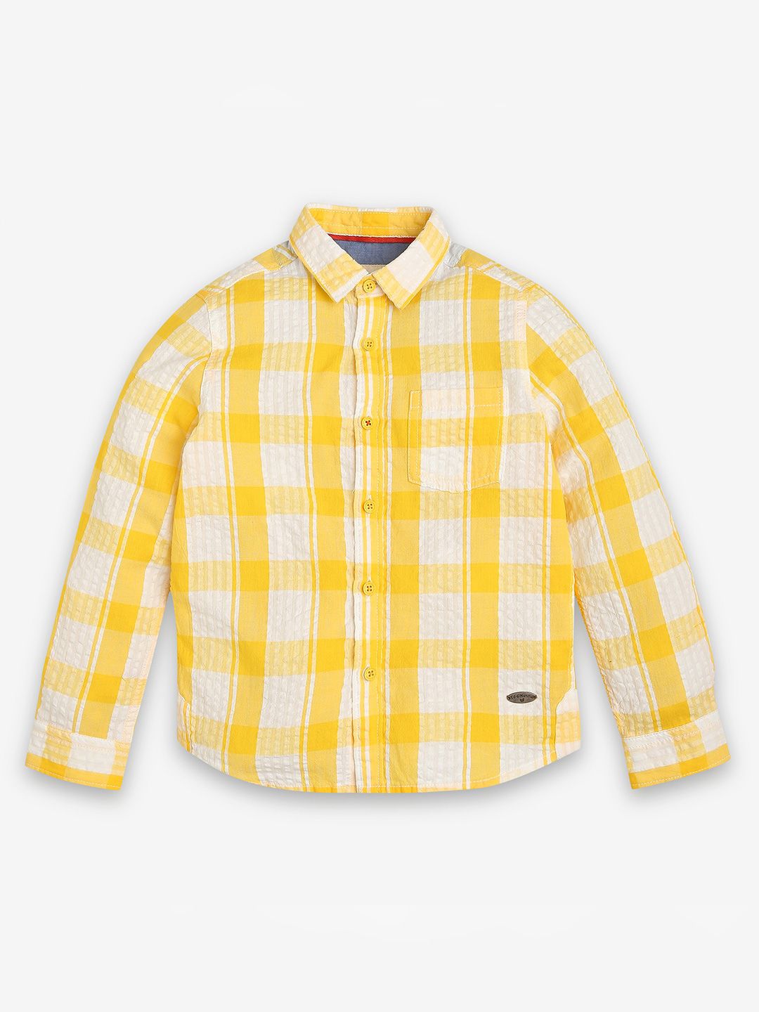 Ed-a-Mamma Boys Premium Opaque Checked Casual Shirt