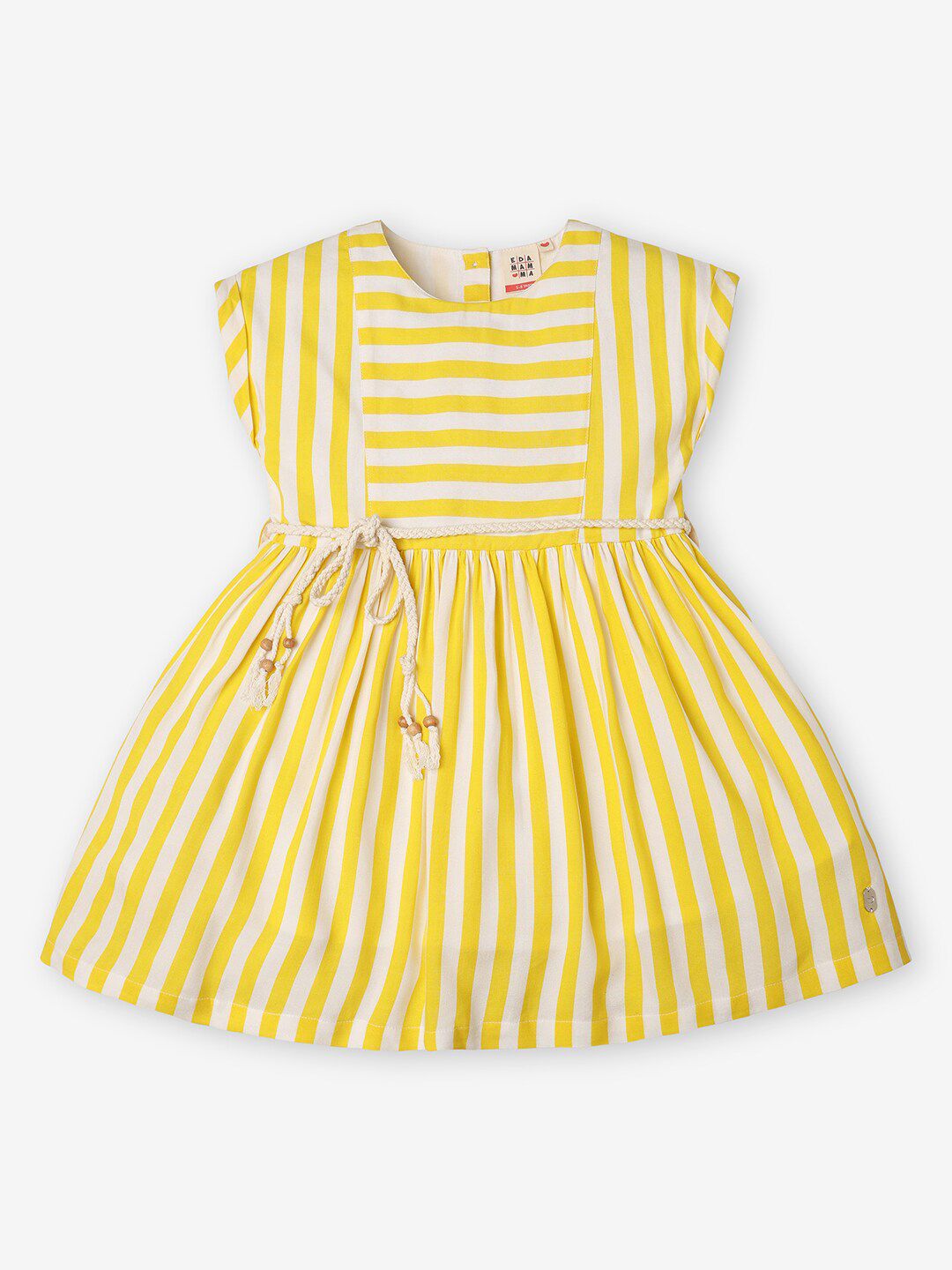 Ed-a-Mamma Girls Striped Fit & Flare Dress