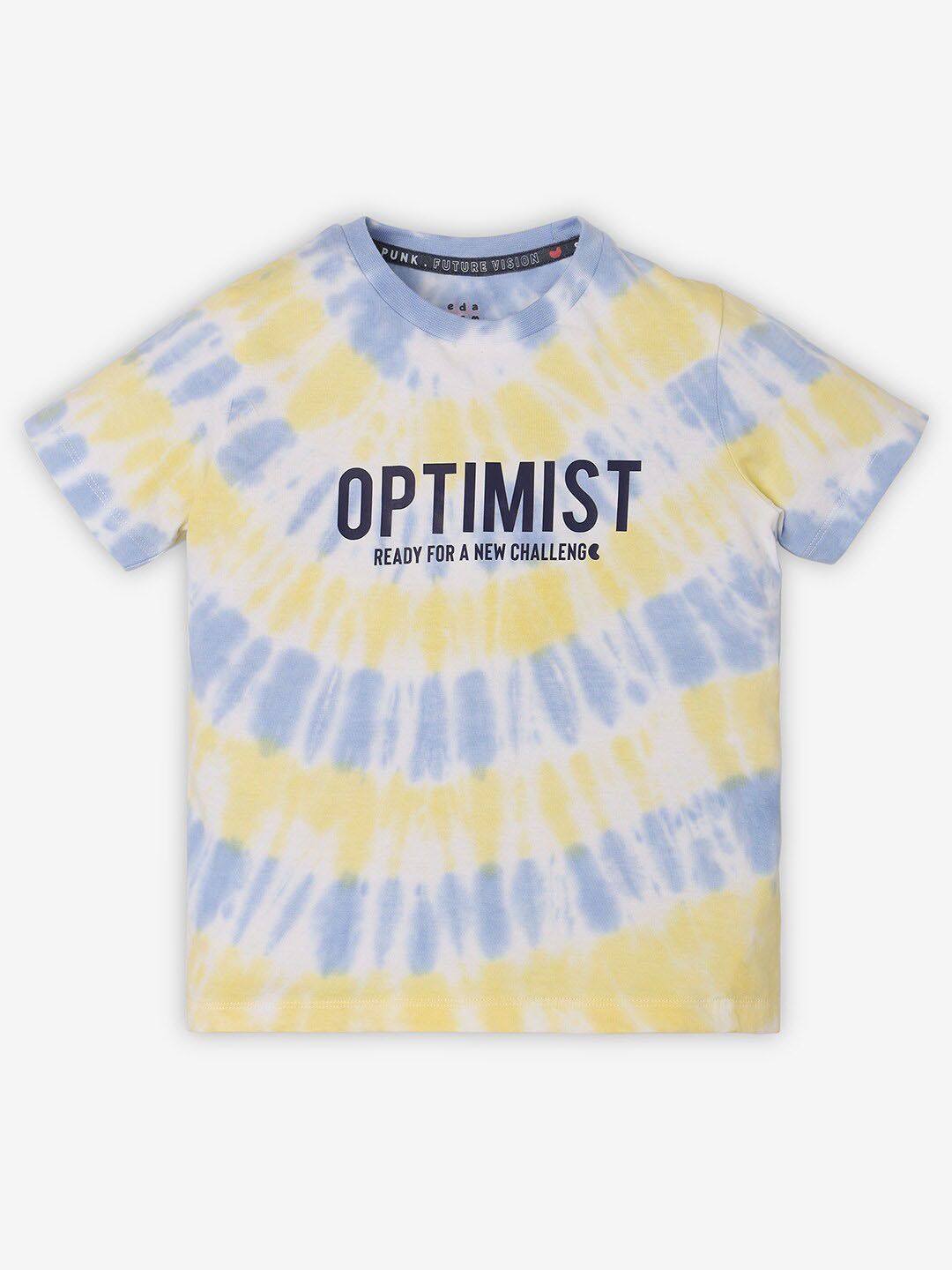 Ed-a-Mamma Boys Tie and Dye Dyed V-Neck Bio Finish T-shirt