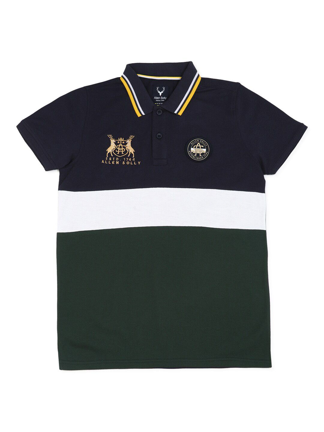 Allen Solly Junior Boys Polo Collar Applique T-shirt