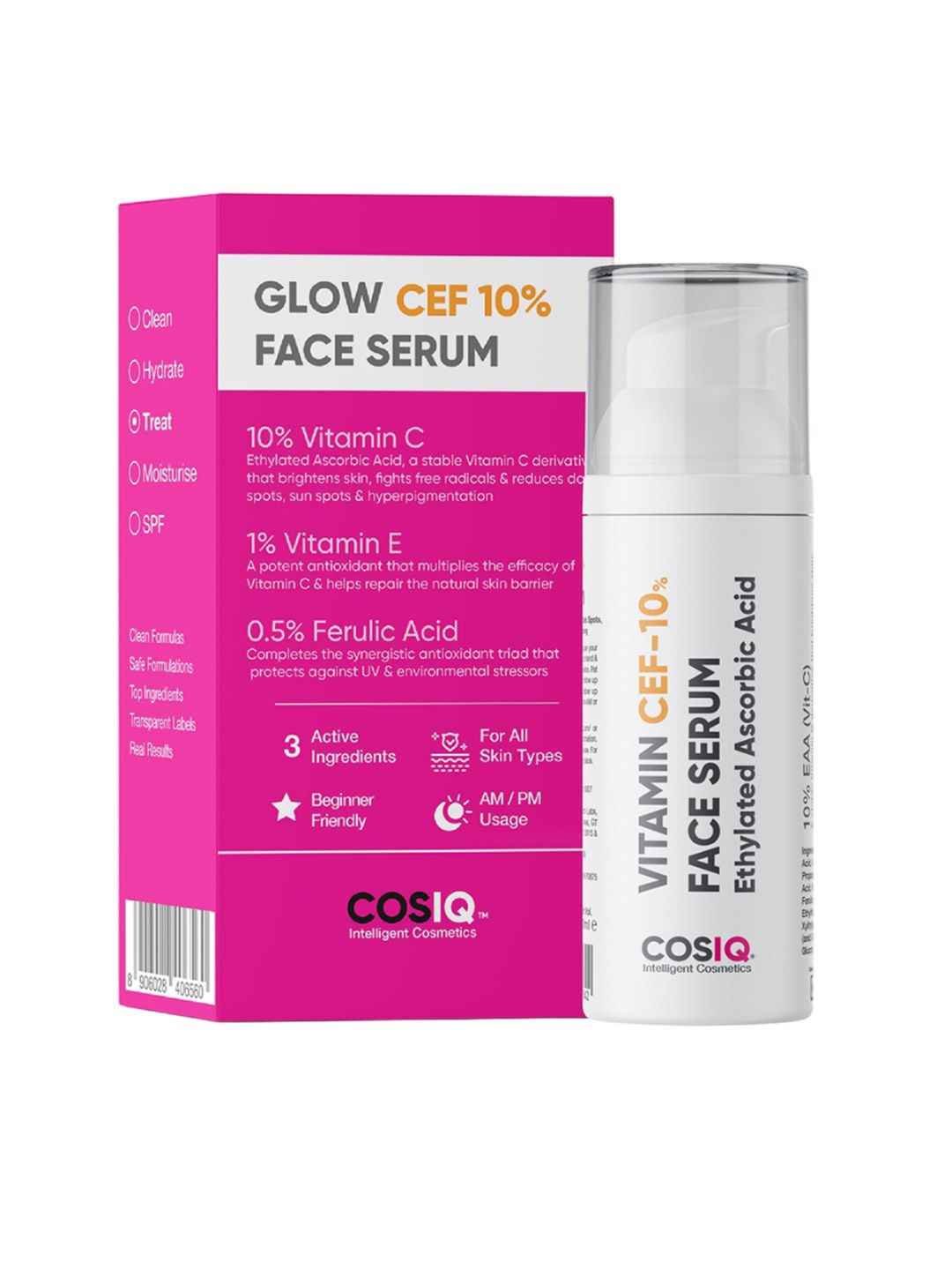 CosIQ Vitamin CEF-10% Face Serum For Dark Spots - 30ml