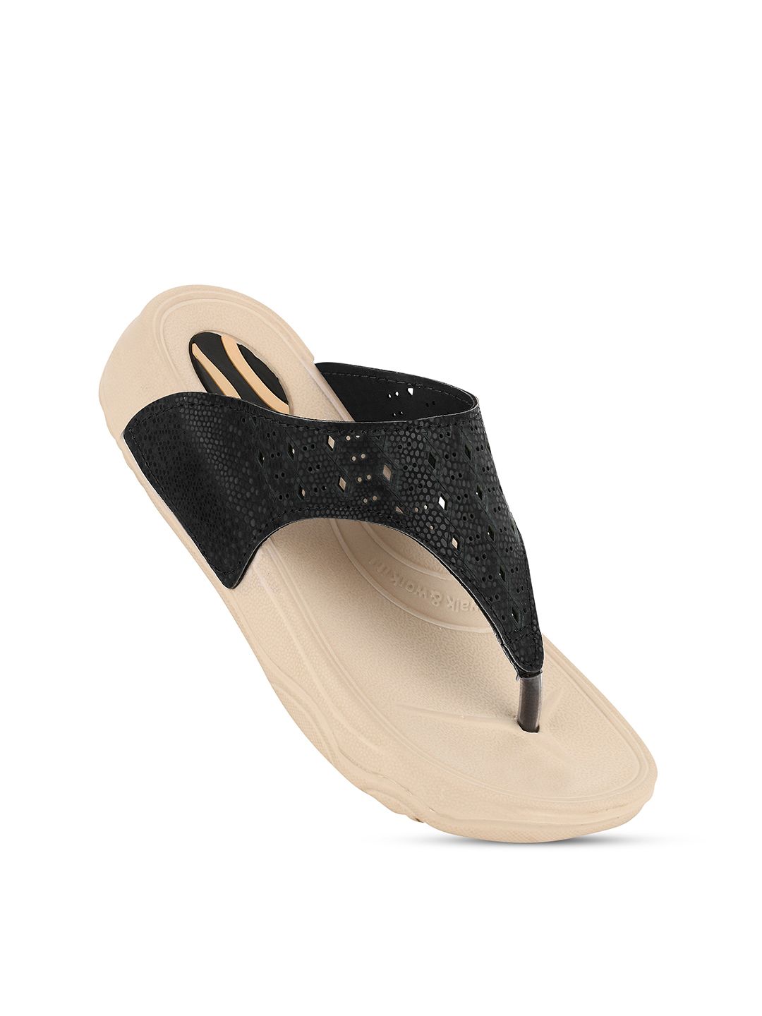 BAESD Women Laser Cut Thong Flip-Flops