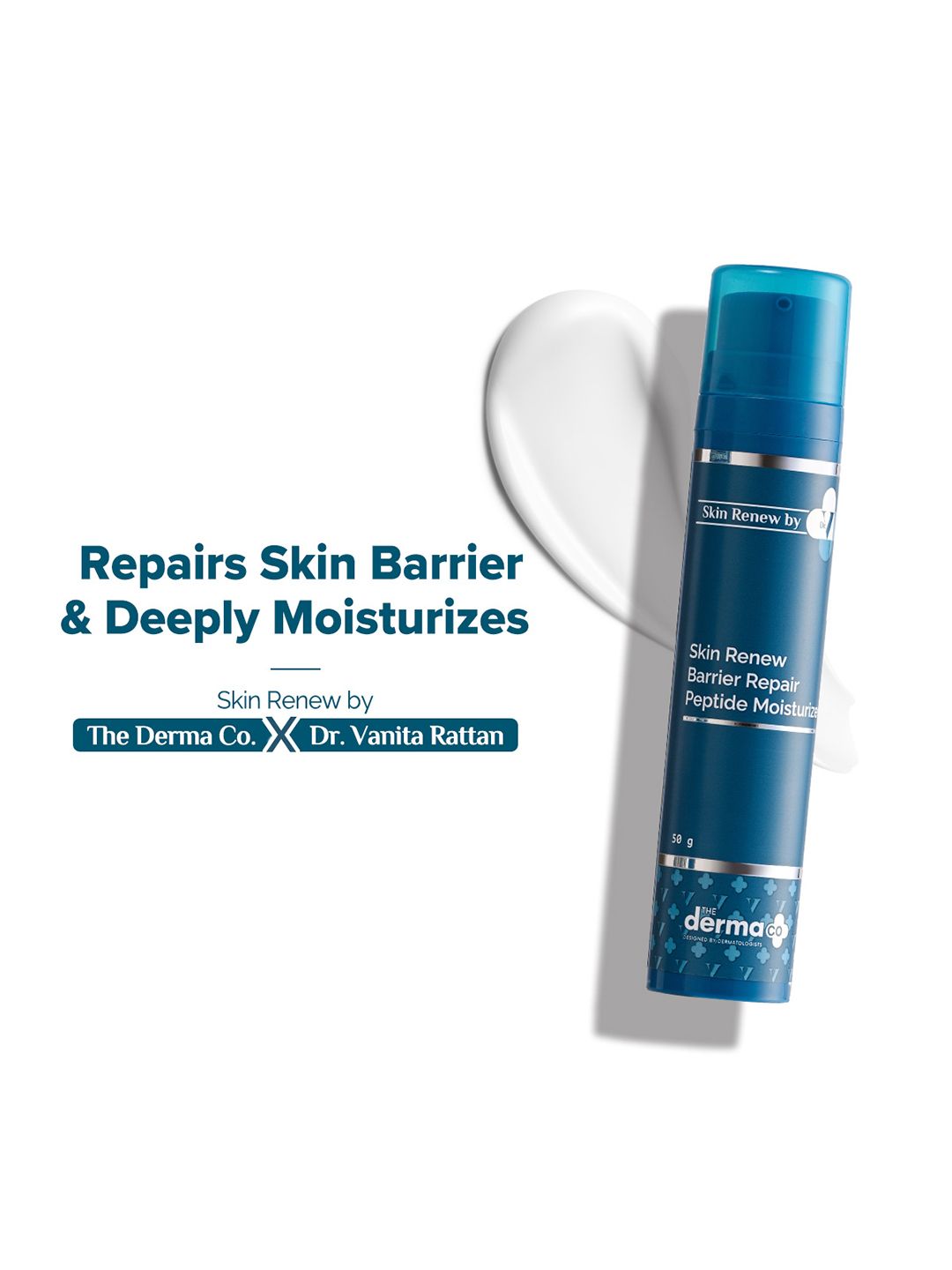 The Derma co. Dr. V Skin Renew Barrier Repair Peptide Moisturizer - 50g