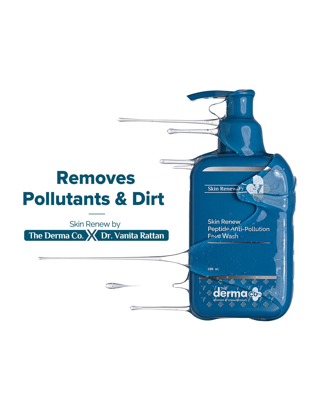 The Derma co. Dr. V Skin Renew Peptide Anti-Pollution Face Wash - 100ml