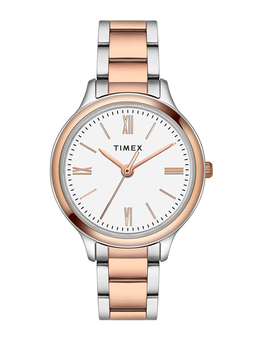Timex Round 34mm White Dial Analog Women Watch - TWTL121SMU03