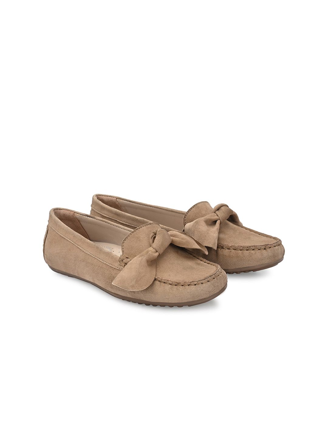 CARLO ROMANO Women Bow Detailed Suede Loafers