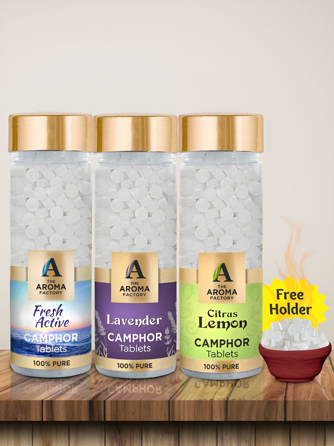 The Aroma Factory Camphor 3 Piece Scented Camphor