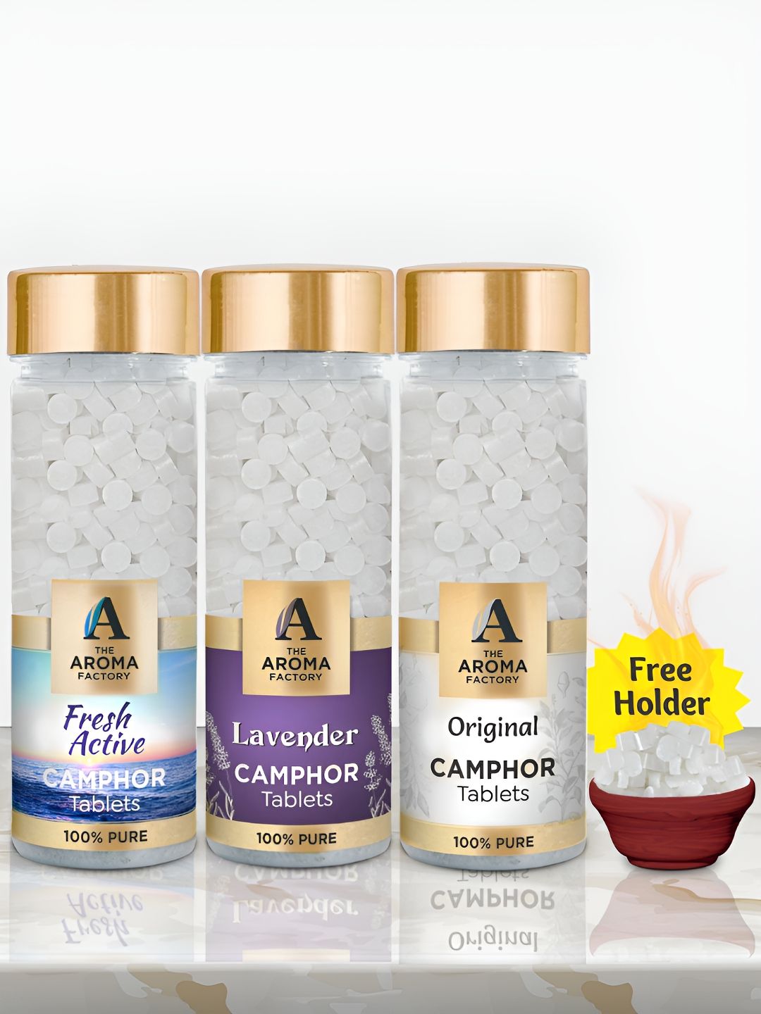 The Aroma Factory Camphor 3 Piece Scented Camphor