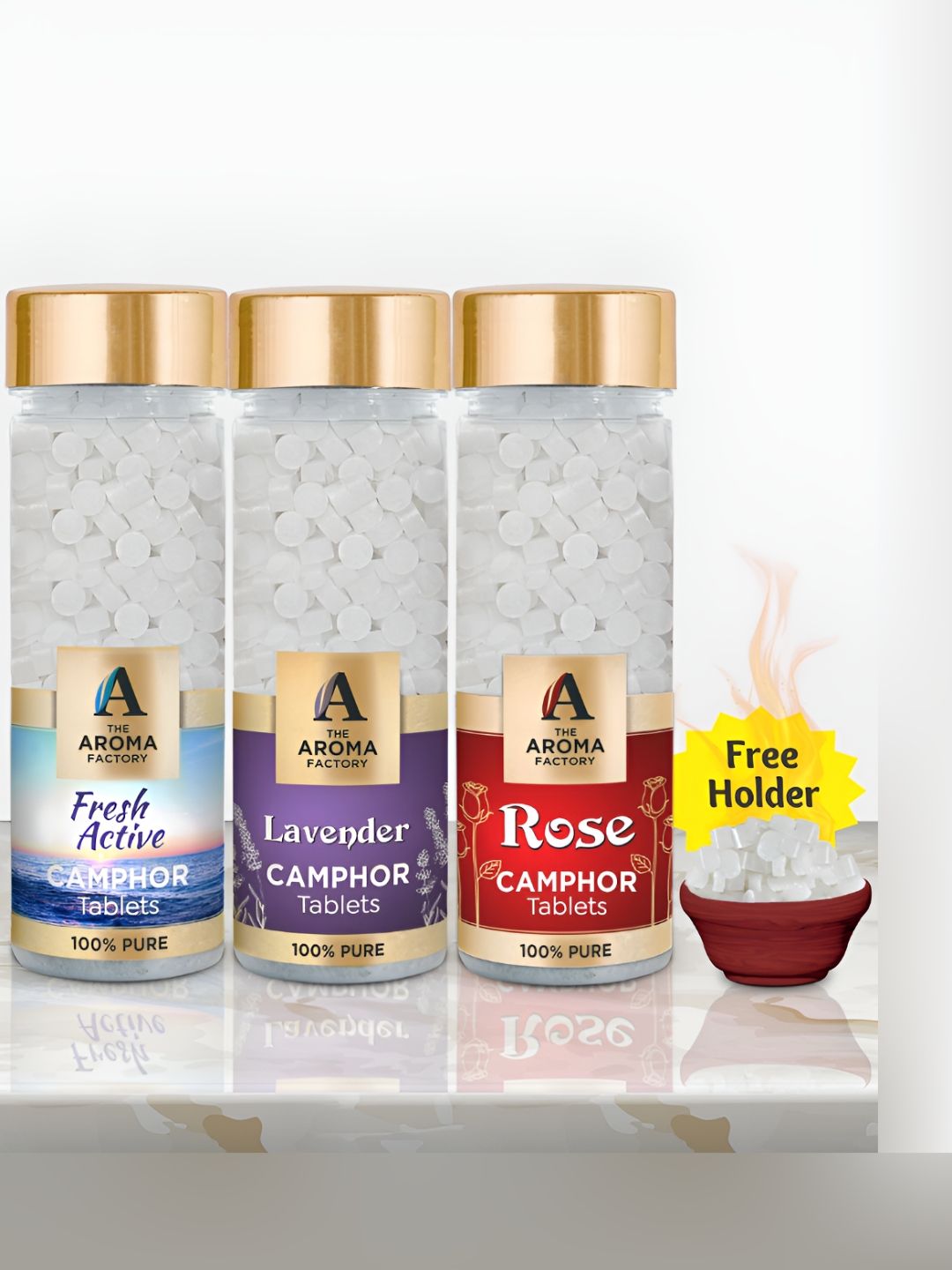The Aroma Factory Camphor 3 Piece Scented Camphor