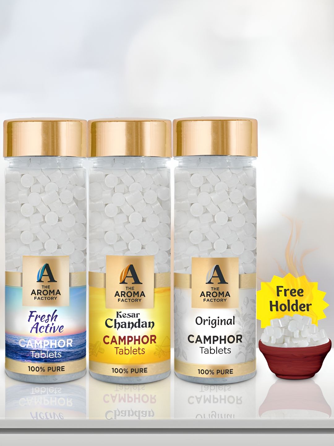 The Aroma Factory Camphor 3 Piece Scented Camphor