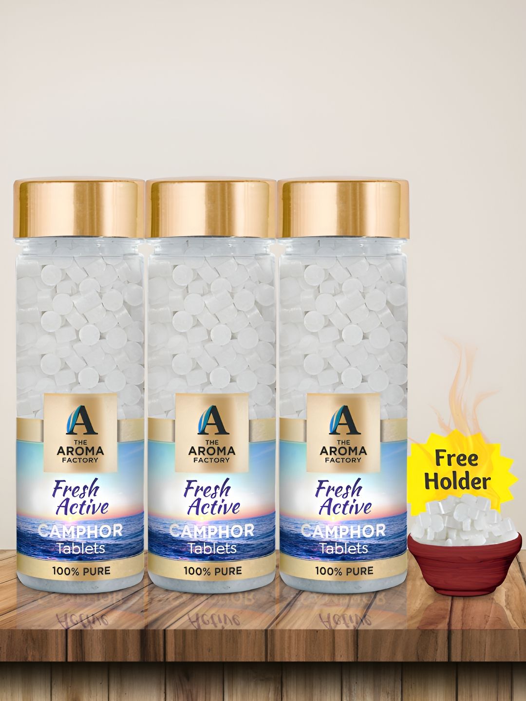 The Aroma Factory Camphor 3 Piece Non-Toxic Camphor
