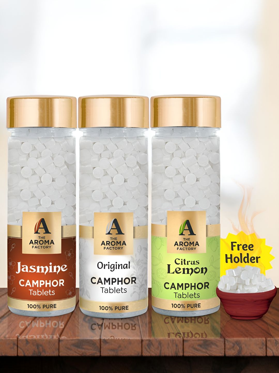 The Aroma Factory Camphor 3 Piece Scented Camphor