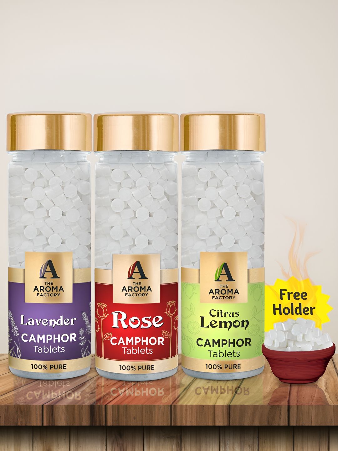 The Aroma Factory Camphor 3 Piece Scented Camphor