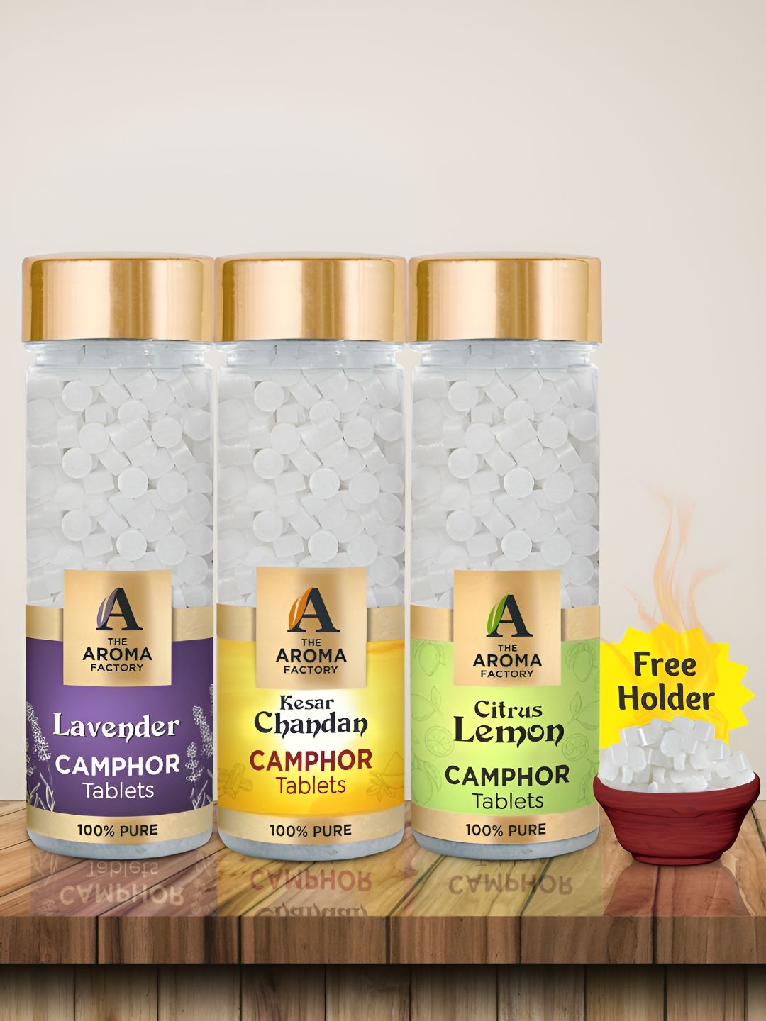 The Aroma Factory Camphor 3 Piece Scented Camphor