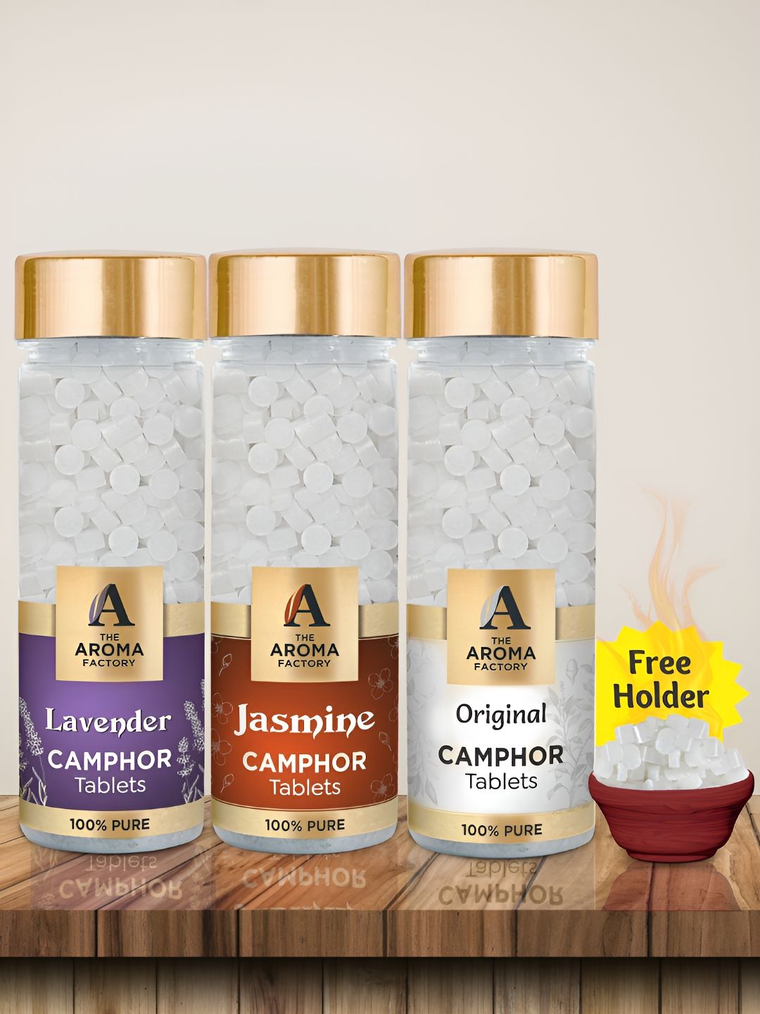 The Aroma Factory Camphor 3 Piece Scented Camphor
