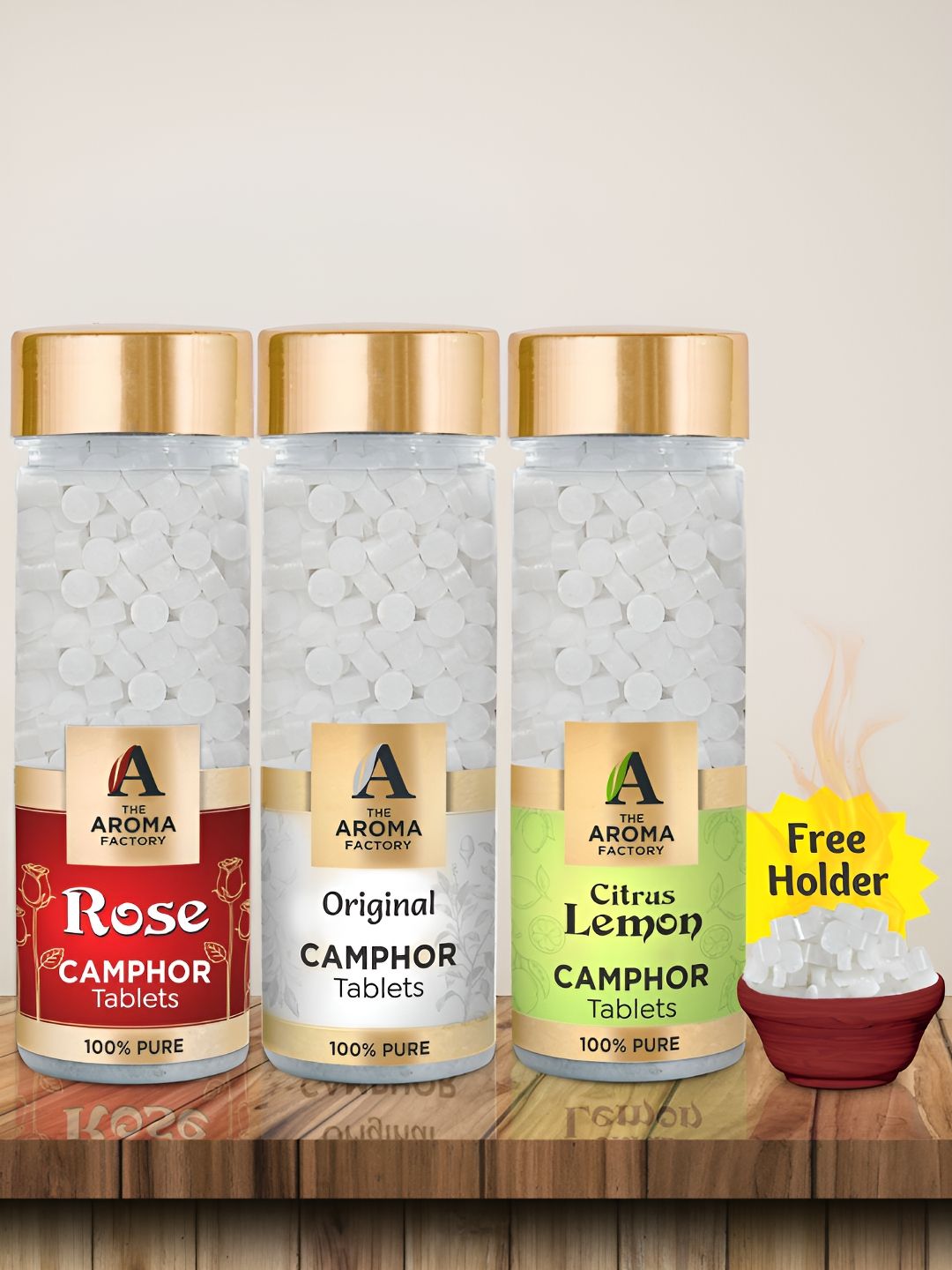 The Aroma Factory Camphor 3 Piece Scented Camphor