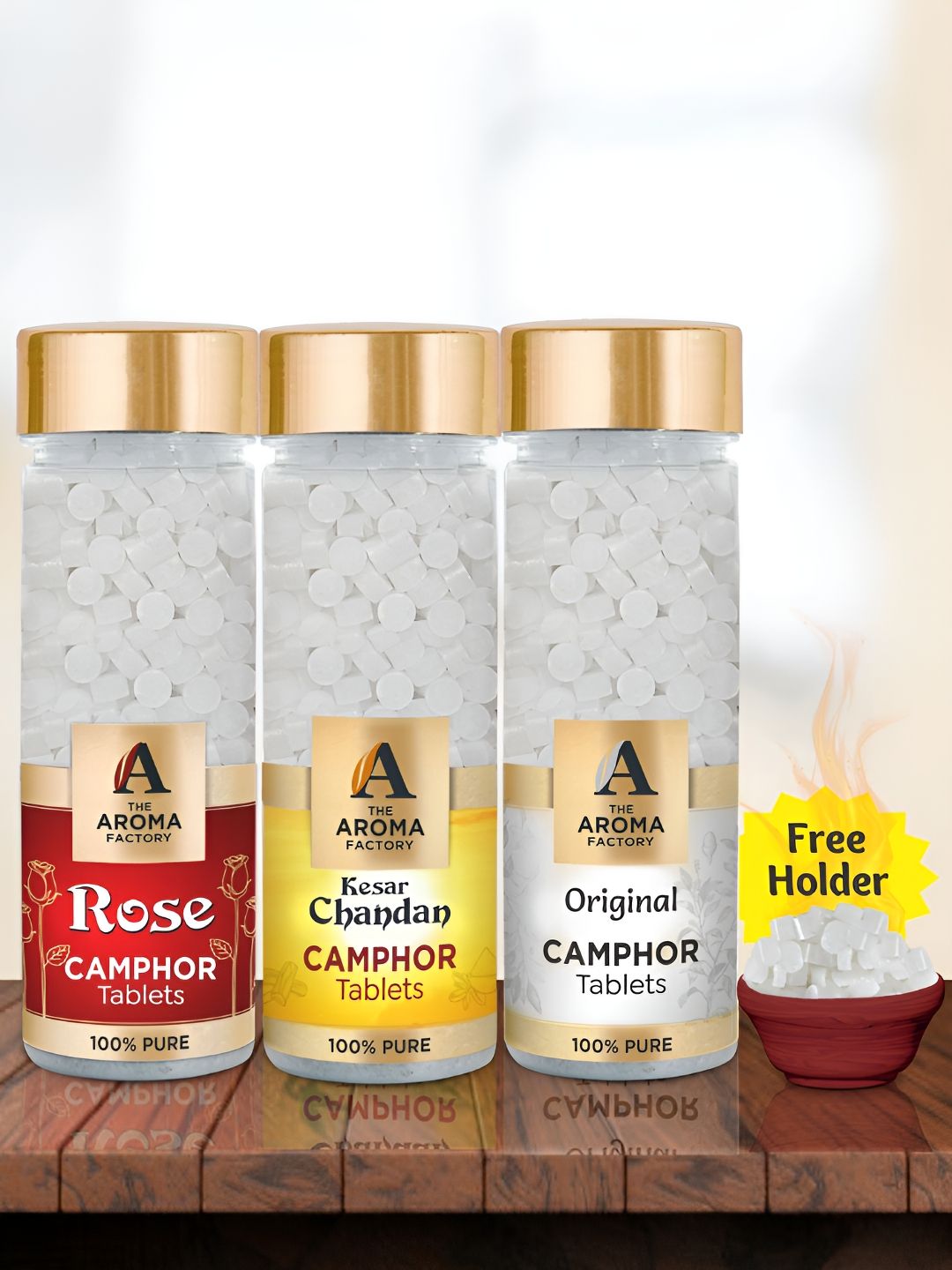The Aroma Factory Camphor 3 Piece Scented Camphor