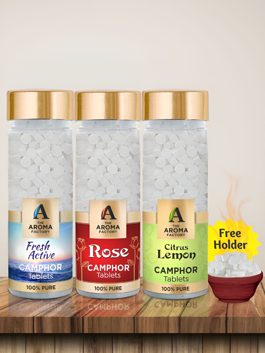 The Aroma Factory Camphor 3 Piece Scented Camphor