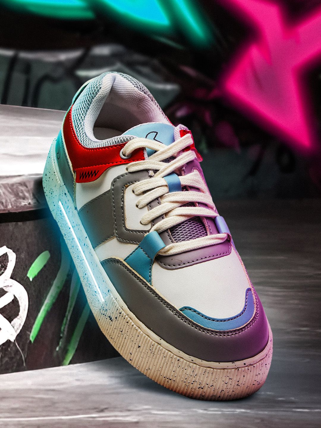 Buy Solethreads Women Colourblocked PU Sneakers - Casual Shoes for Women  28968870 | Myntra