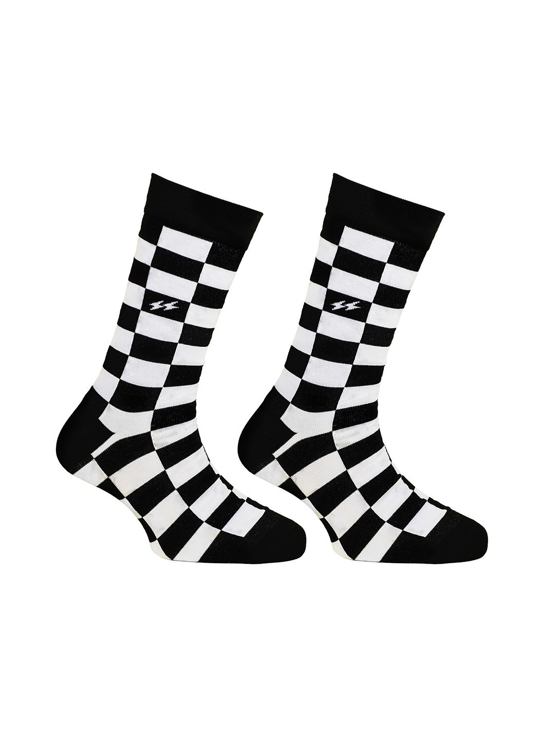 Papa Socks Checked Anti Bacterial Calf Length Socks