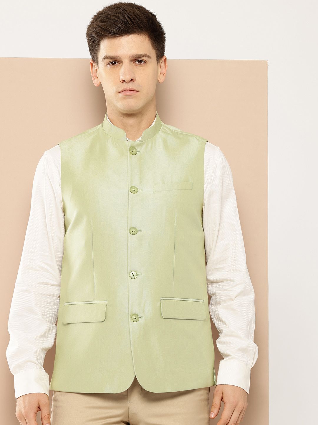 INVICTUS Woven Nehru Jacket