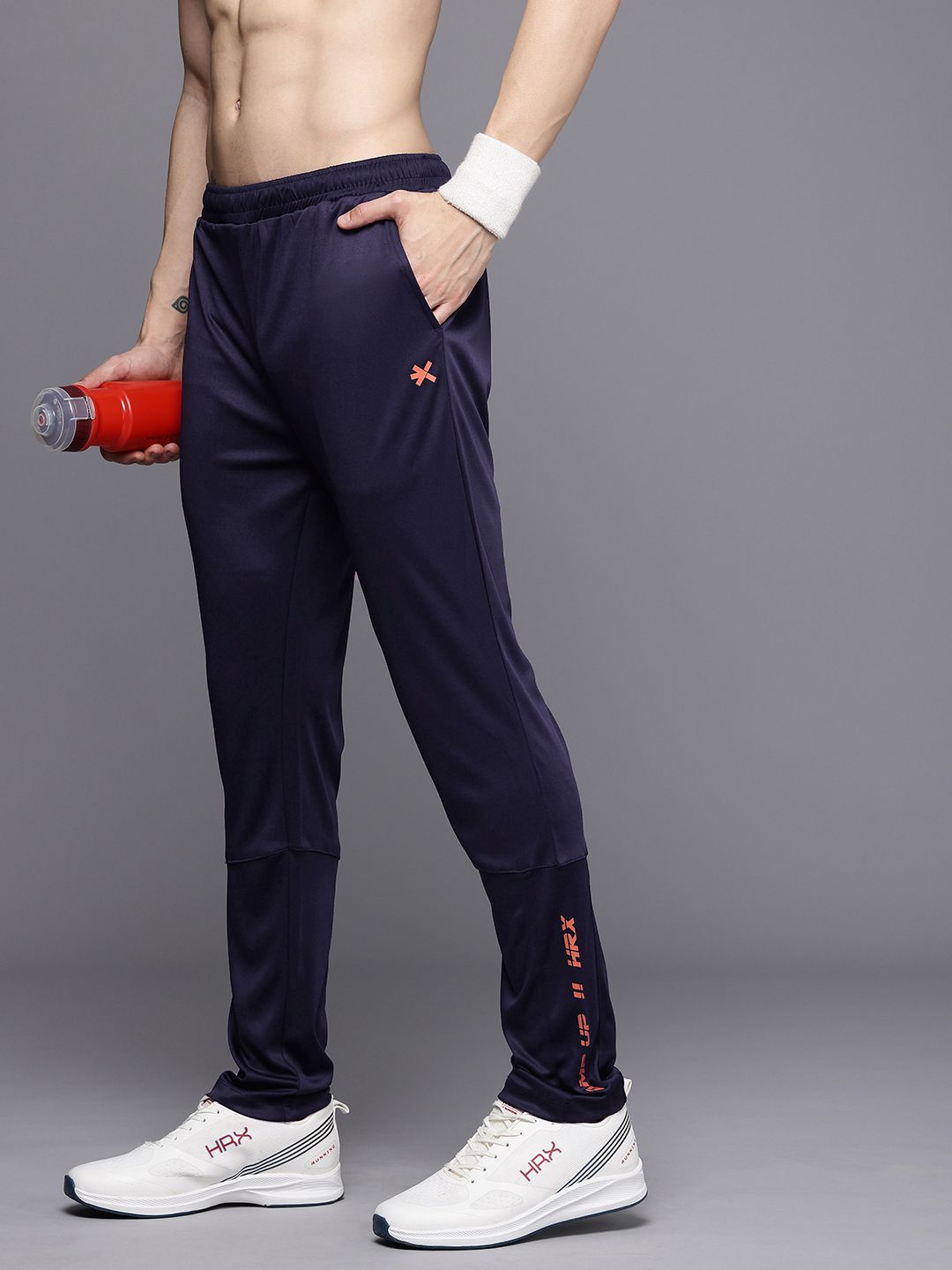 HRX by Hrithik Roshan Men Rapid-Dry Anti-Microbial Finish Running Track Pants