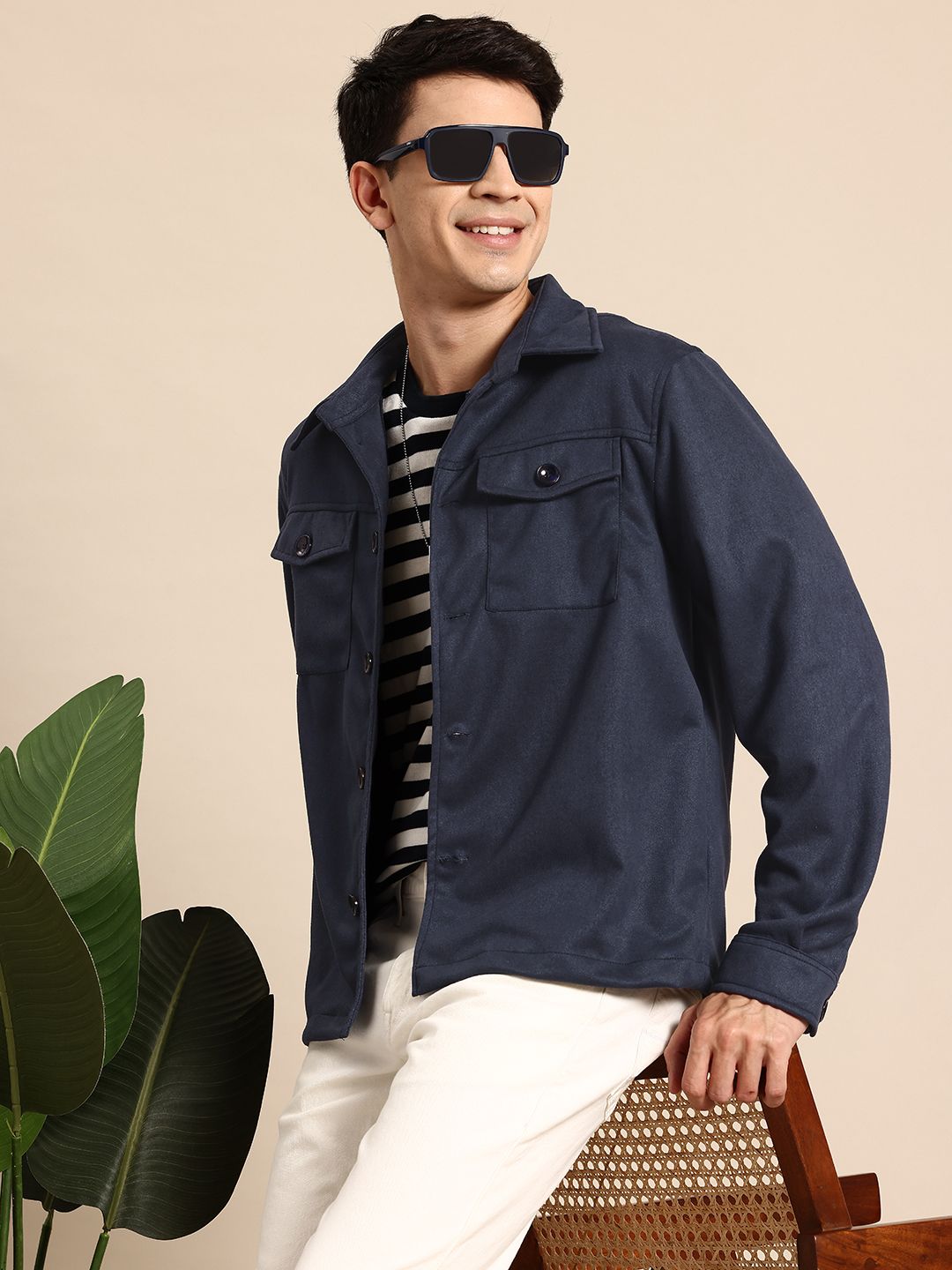 Mast & Harbour Spread Collar Tailored Jacket