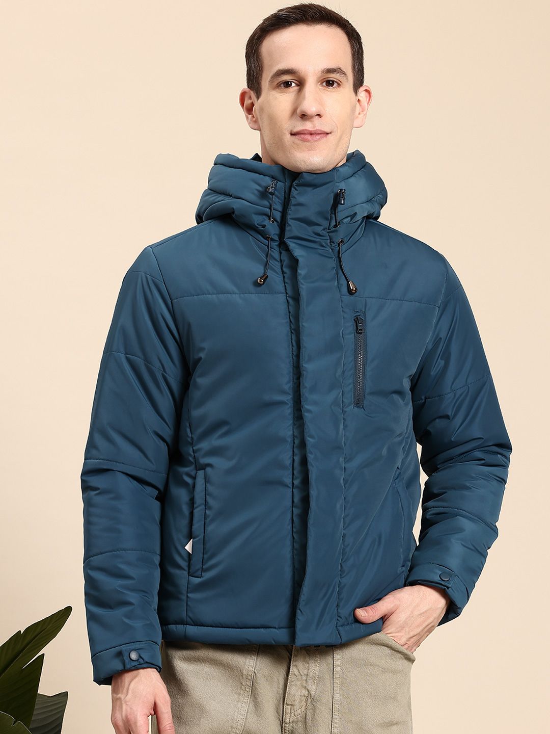 Mast & Harbour Hooded Padded Jacket